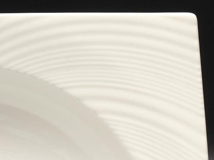 美品 ウエッジウッド スクエアボウル パスタプレート 皿 24cm エスリアル ETHEREAL WEDGWOOD