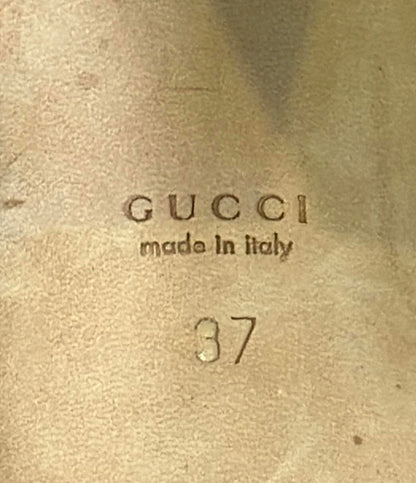 GUCCI アンクルストラップサンダル ホースビット チャンキーヒール レディース SIZE 37 (23.5cm) グッチ