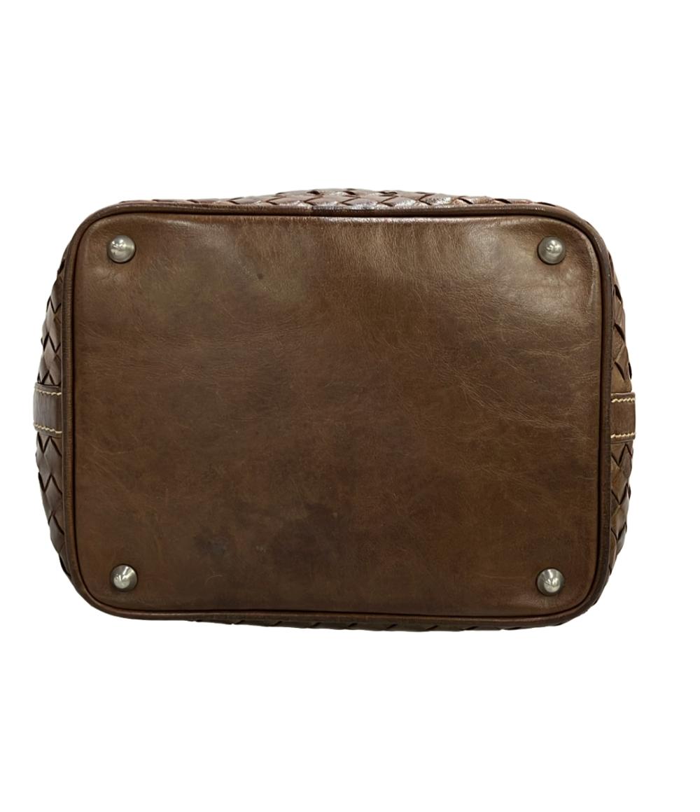 OLD ENGLAND ハンドバッグ レザー 編み込み加工 レディース オールドイングランド