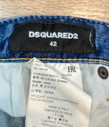 美品 DSQUARED2 デニムパンツ sex garden ボタンフライ メンズ SIZE 42 (XS) ディースクエアード