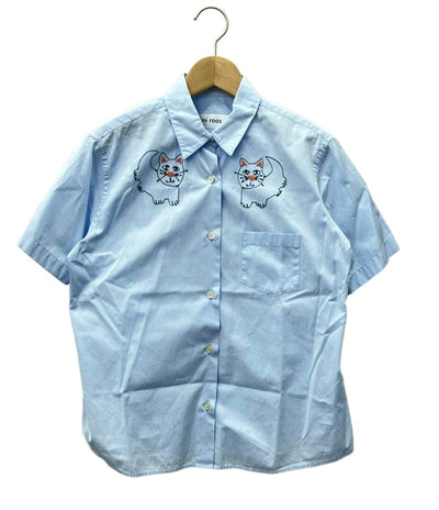 ジミ ルース 半袖シャツ 猫刺繍 レディース SIZE L (L) jimi roos