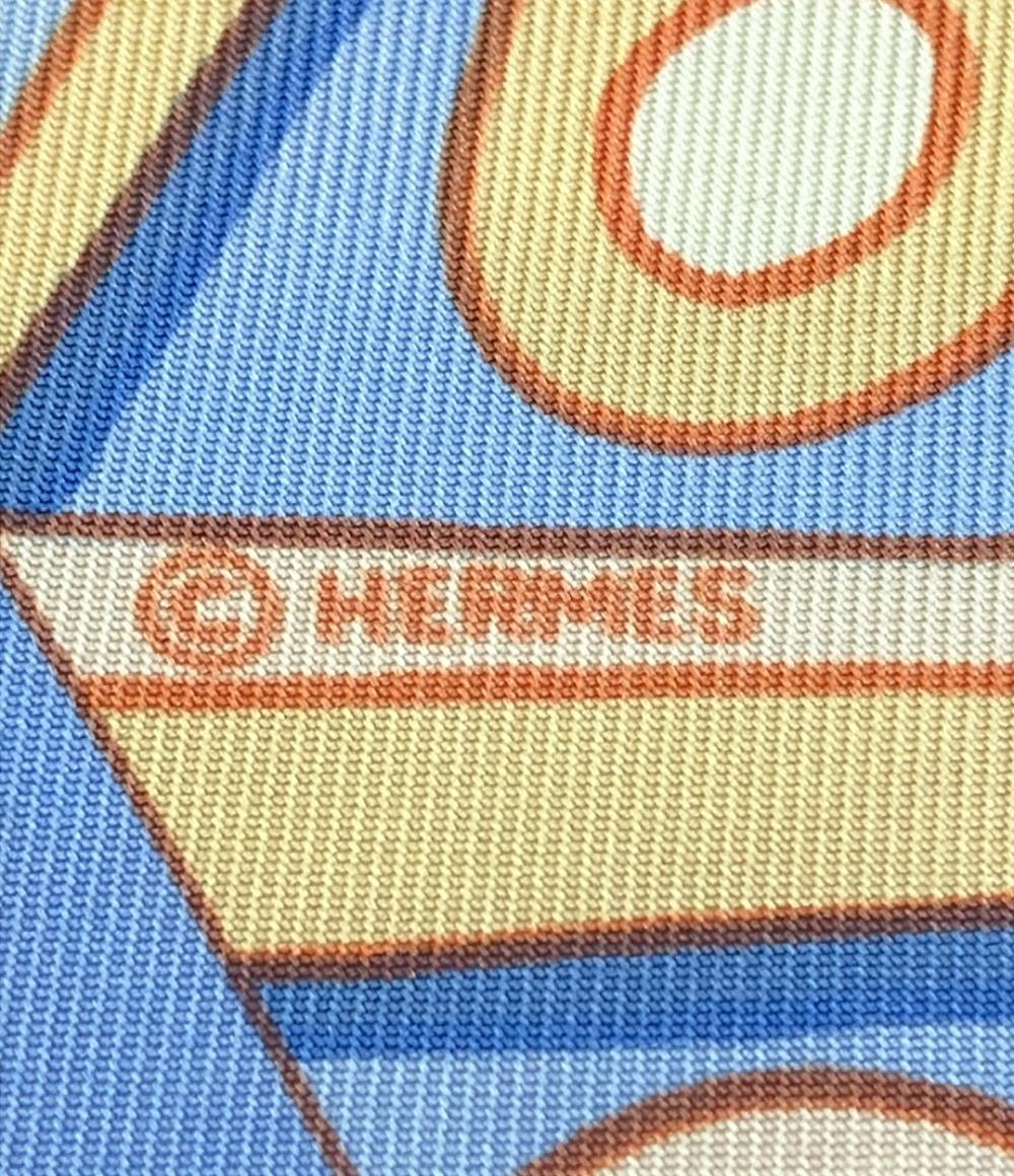美品 HERMES スカーフ シルク100% カレ90 GRANDS FONDS レディース エルメス