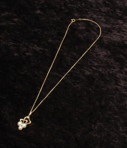 美品 ミキモト ネックレス K18 パール レディース MIKIMOTO