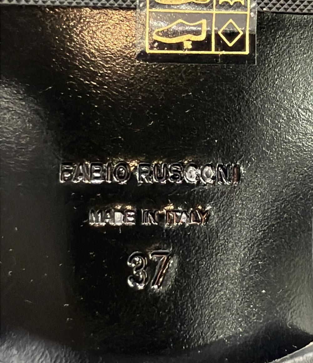 美品 FABIO RUSCONI レースアップブーツ ショートブーツ サイドジップ F-5893 レディース SIZE 37 (23.5cm) ファビオルスコーニ