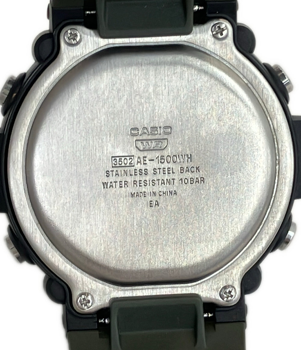 美品 CASIO 腕時計 クオーツ AE-1500WH メンズ カシオ