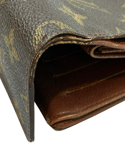 訳あり LOUIS VUITTON 三つ折り財布 ポルト トレゾール エテュイ パピエ モノグラム M61202 レディース メンズ ルイ・ヴィトン