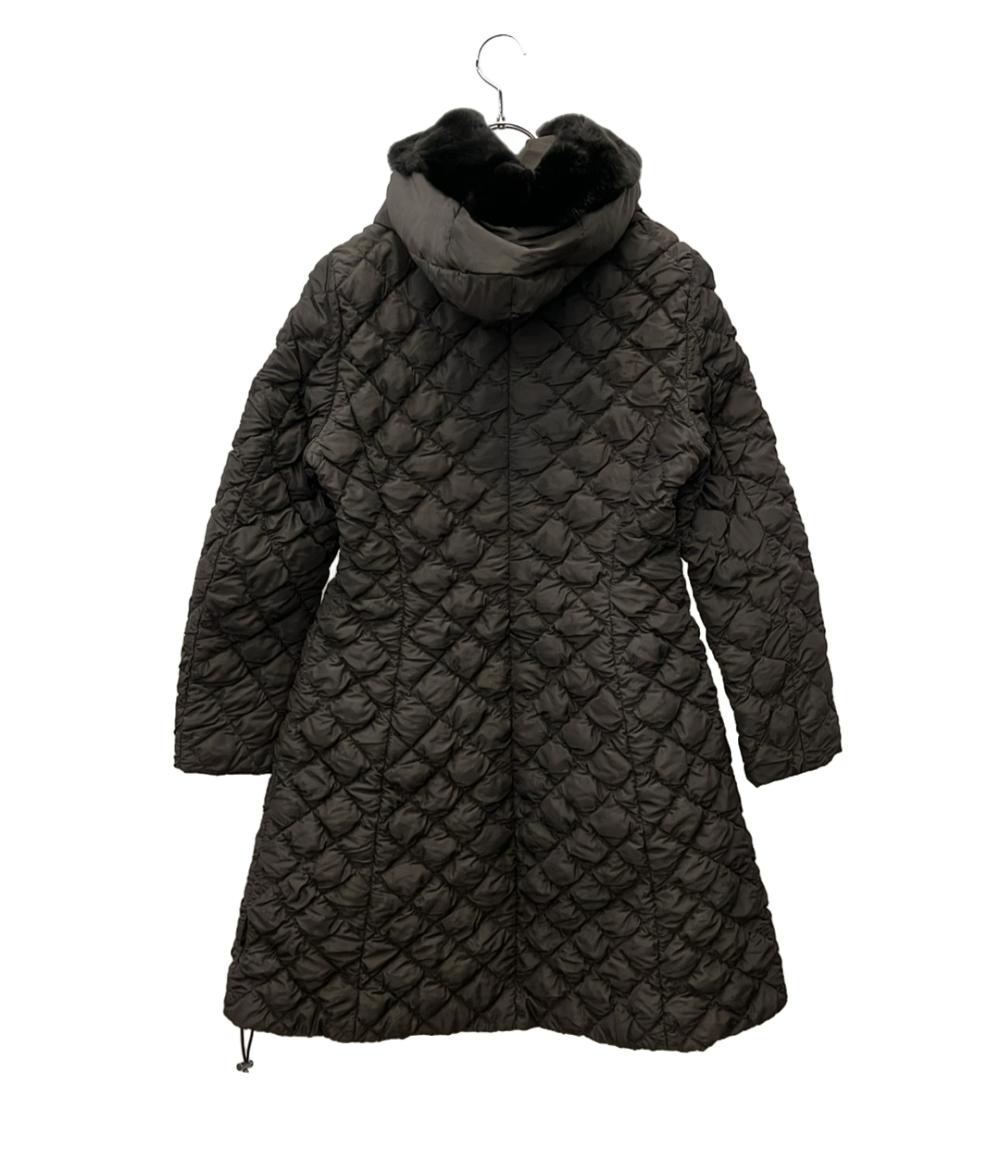 MONCLER ロングダウンコート ラビットファー CACTIER 112-093-49359-10 レディース SIZE 1 (M) モンクレール