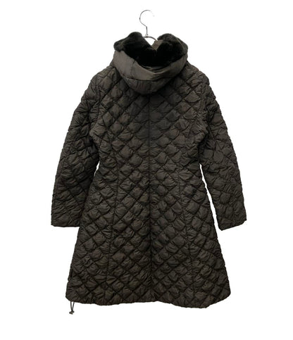 MONCLER ロングダウンコート ラビットファー CACTIER 112-093-49359-10 レディース SIZE 1 (M) モンクレール