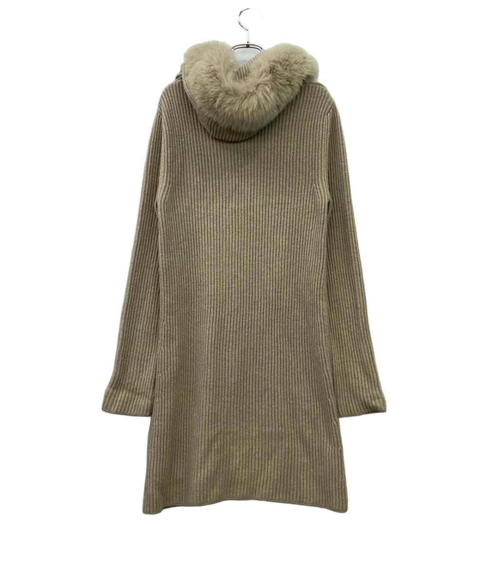 'S Max Mara 長袖カーディガン ファー付き ニット ロング レディース SIZE M エス マックスマーラ