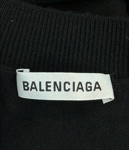 BALENCIAGA 長袖 Vネック ニットワンピース 599890 T4101 レディース SIZE S バレンシアガ