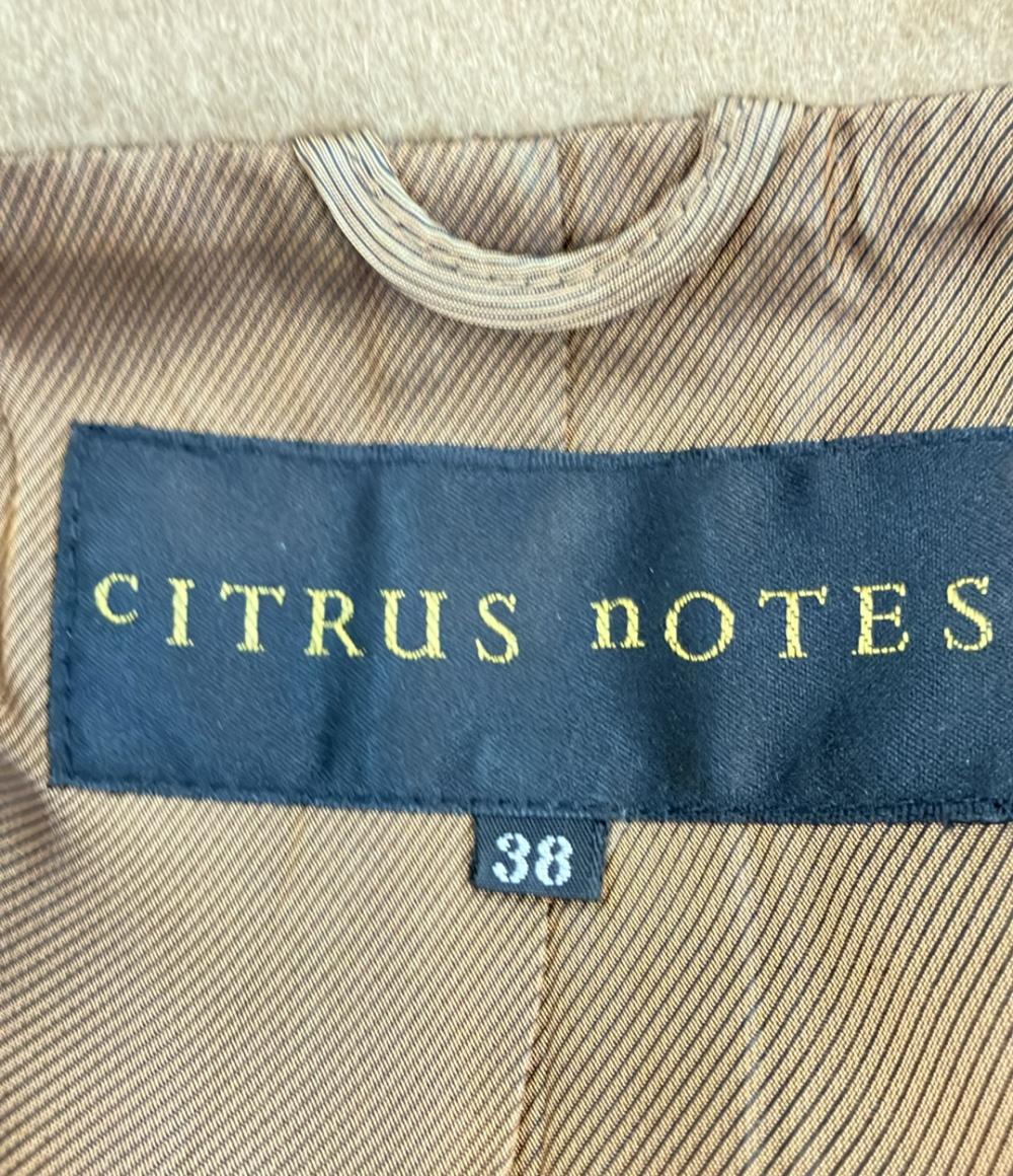 シトラスノーツ カシミヤコート ファー付き レディース SIZE 38 (S) cITRUS nOTES