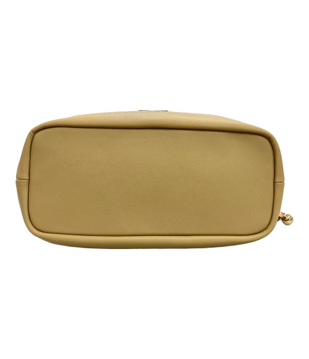 美品 コーチ トートバッグ フェイ ドローストリング  レザー CV947 レディース COACH