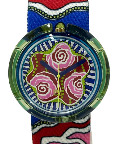 美品 スウォッチ 腕時計 クオーツ マルチカラー レディース Swatch