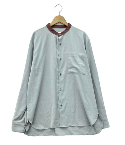 美品 タケオキクチ 長袖バンドカラーシャツ メンズ SIZE L (L) TAKEO KIKUCHI