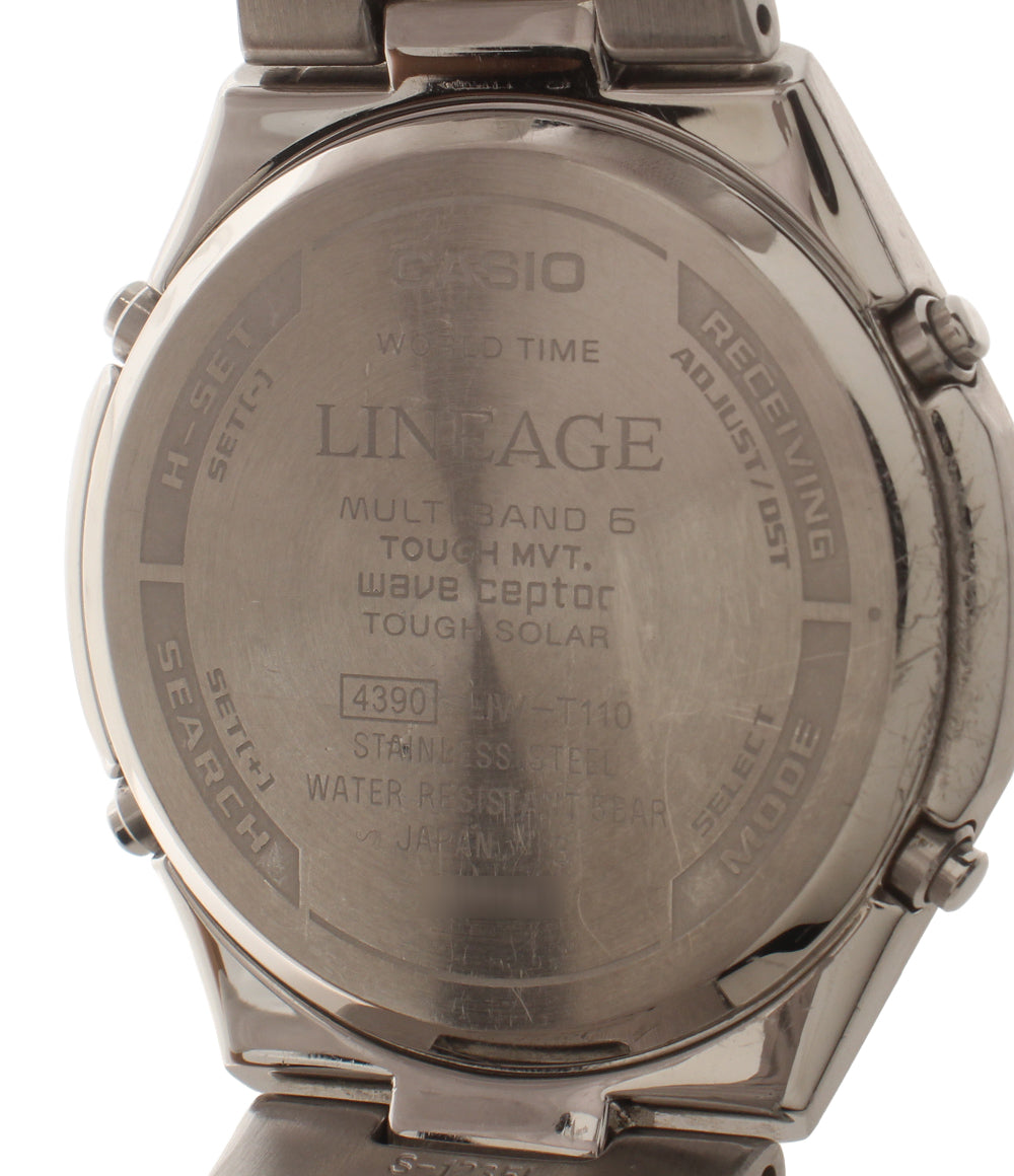 CASIO 腕時計 リニエージ LINEAGE 電波ソーラー ソーラー ブラック LIW-T110 メンズ カシオ