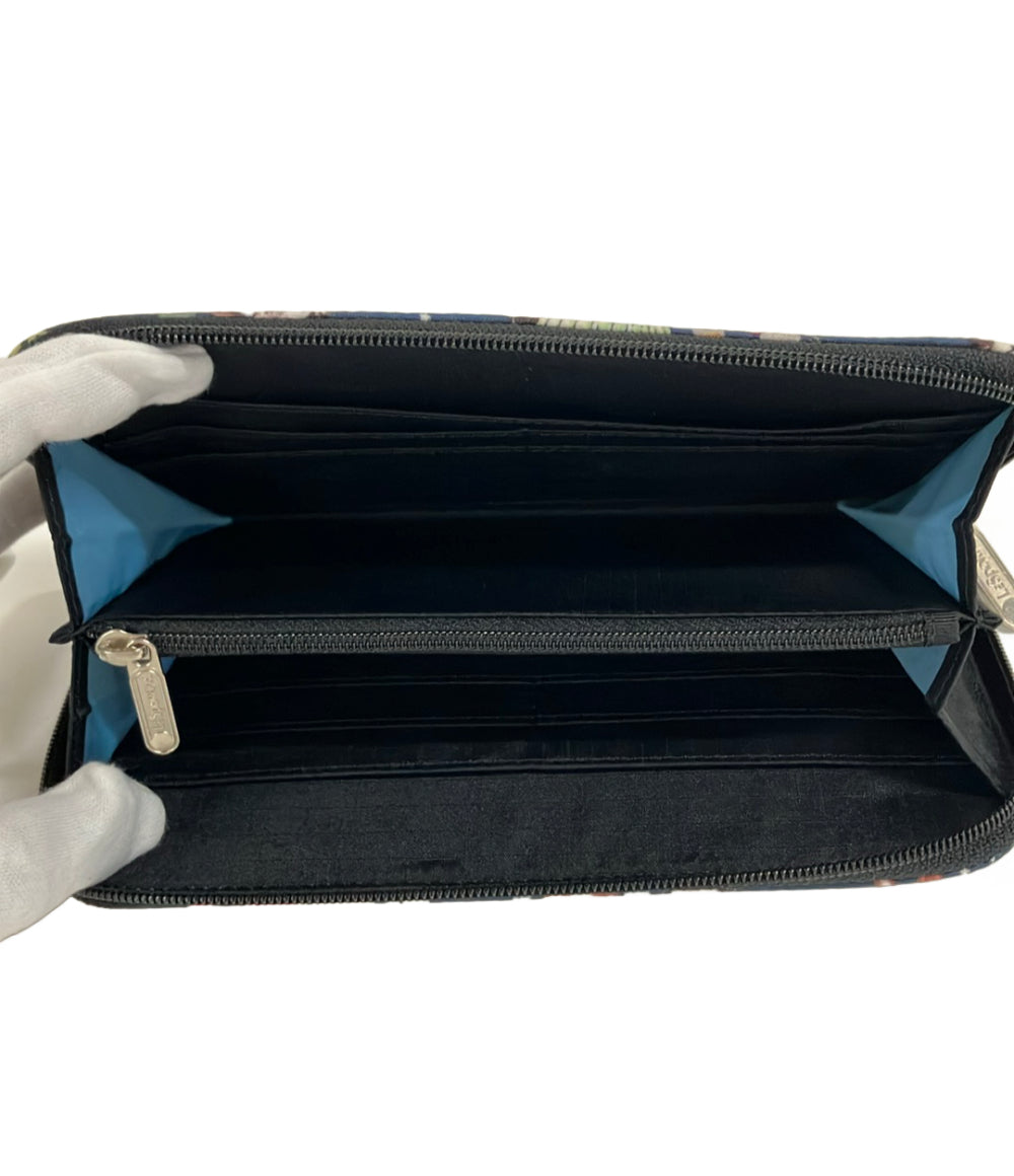 美品 LeSportsac ラウンドファスナー長財布 レディース レスポートサック