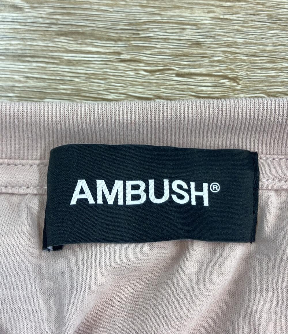 AMBUSH 半袖Tシャツ 中綿カットソー ロゴ刺繍 12112216 レディース SIZE 2 (M) アンブッシュ