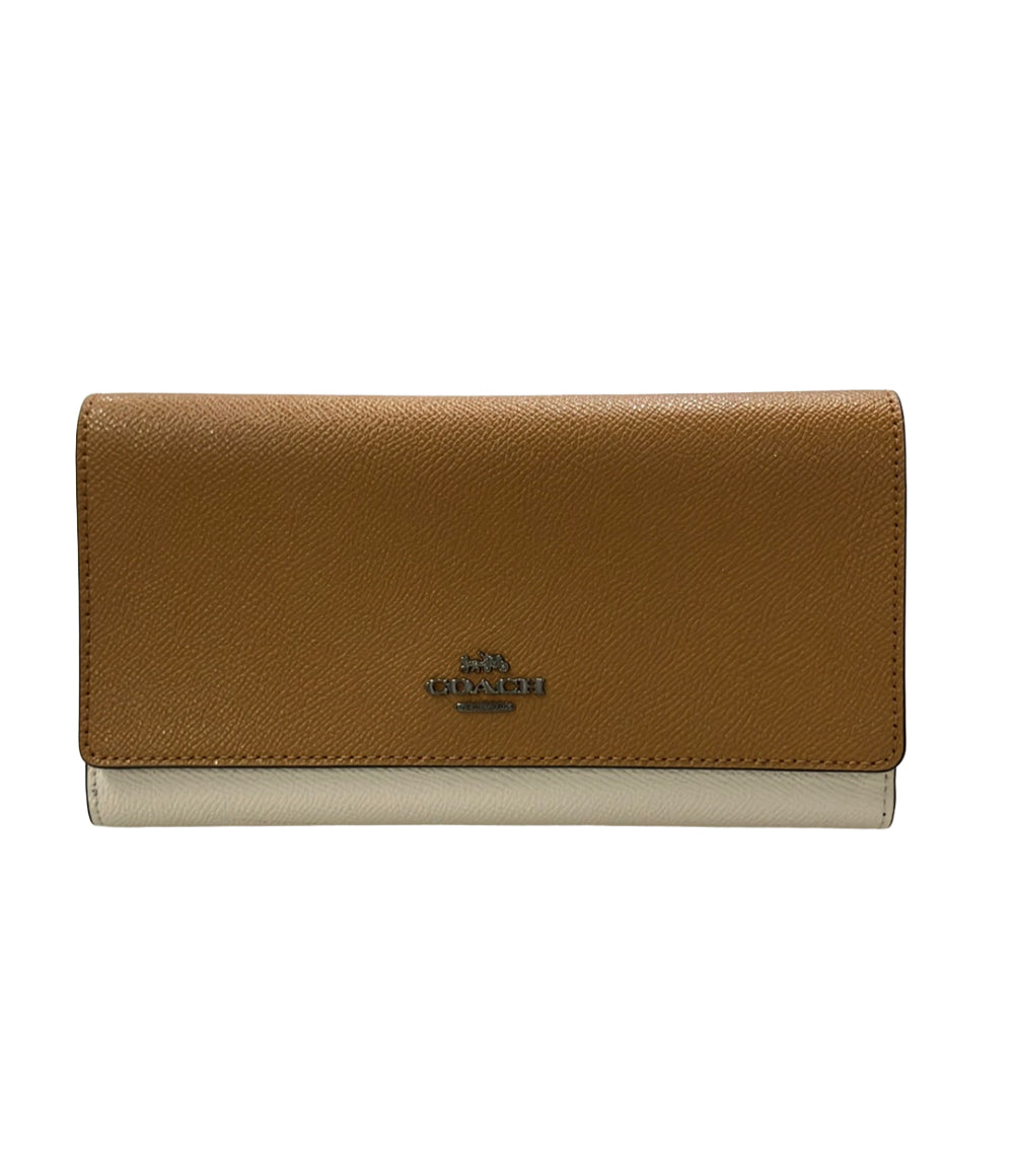 美品 COACH 三つ折り長財布 F87932 レディース コーチ