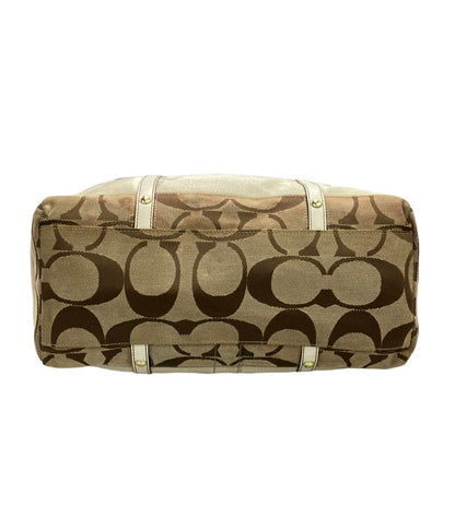 COACH トートバッグ ハンドバッグ ミニボストンバッグ キャンバス シグネチャー F11102 レディース コーチ