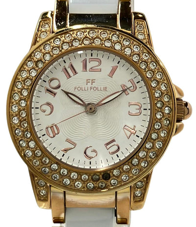 フォリフォリ ③-41  602 FolliFollie腕時計 クオーツ シルバー w レディース