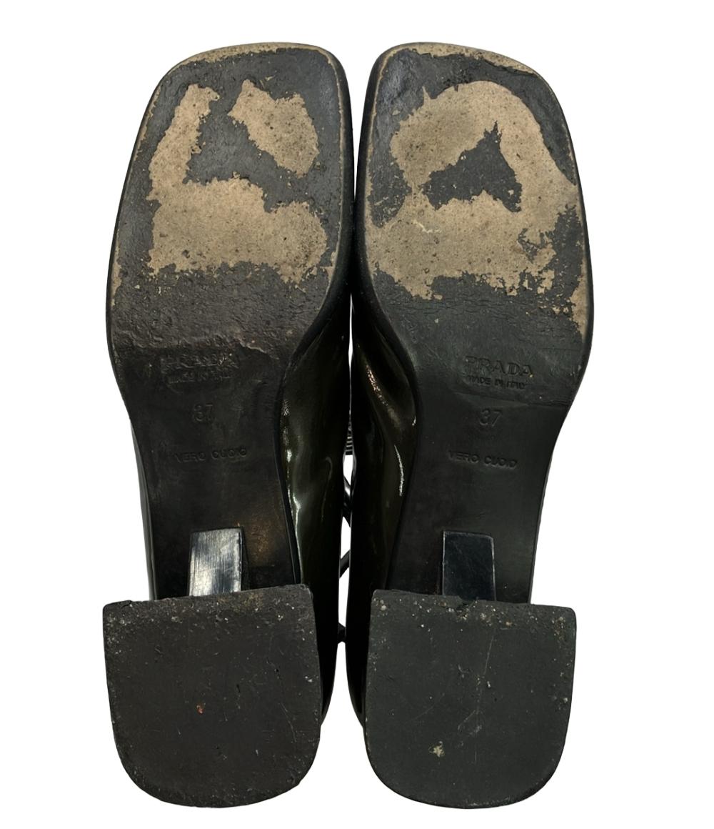 PRADA エナメルアンクルストラップパンプス レディース SIZE 37 (24cm) プラダ
