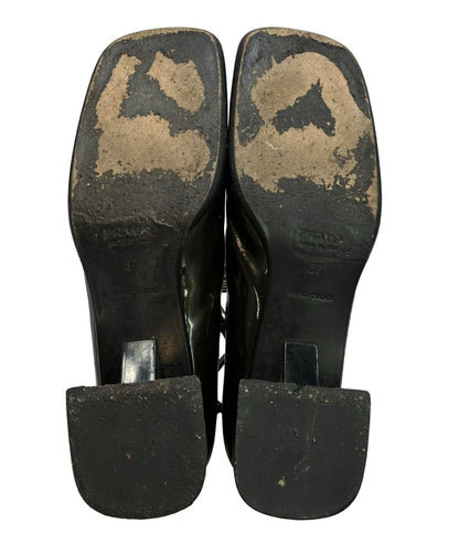 PRADA エナメルアンクルストラップパンプス レディース SIZE 37 (24cm) プラダ