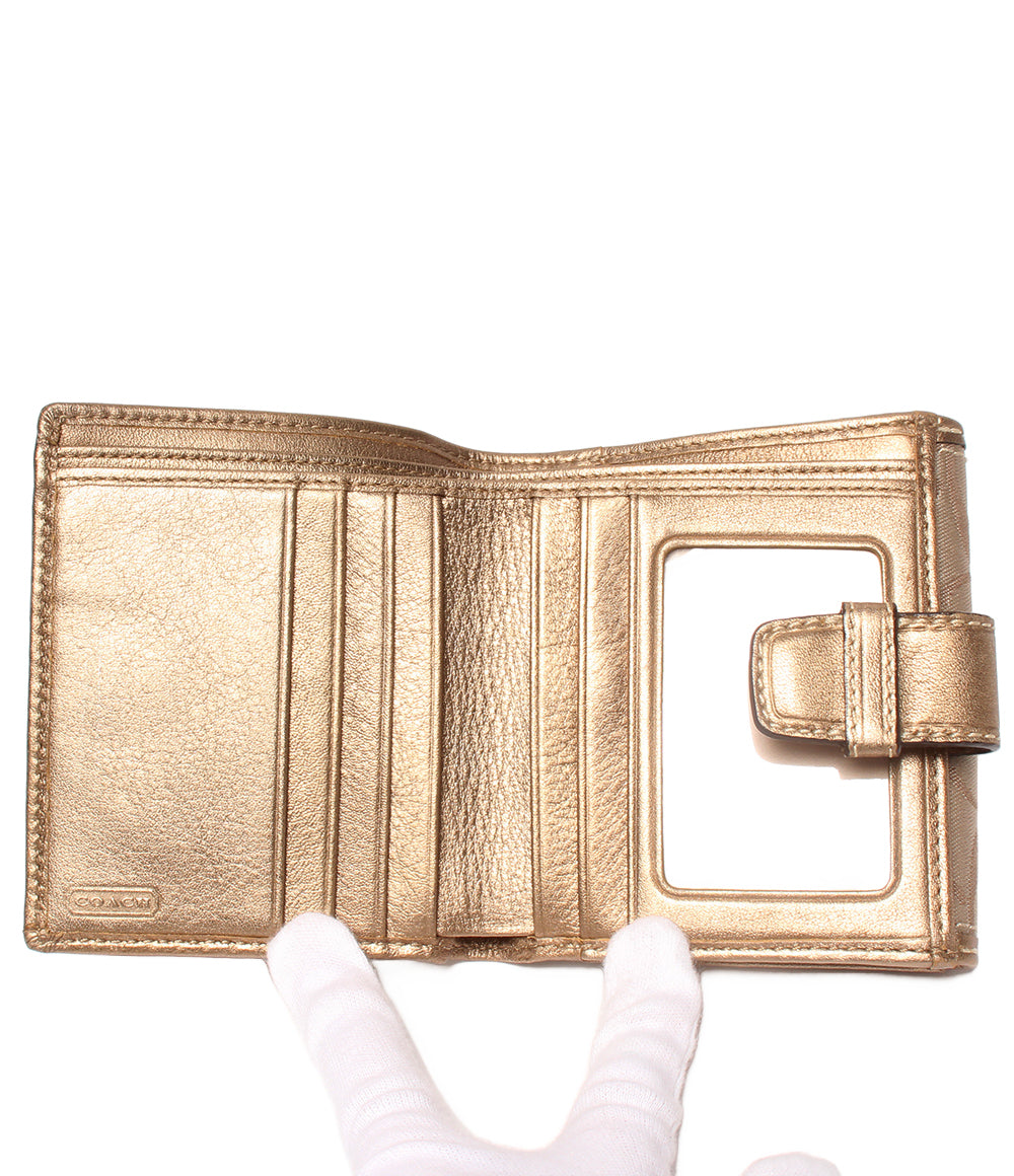 COACH Wホック二つ折り財布 シグネチャー レディース コーチ