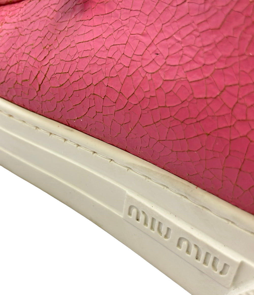 Miu Miu クラック加工ローカットスニーカー レディース SIZE 37 (23.5cm) ミュウ ミュウ