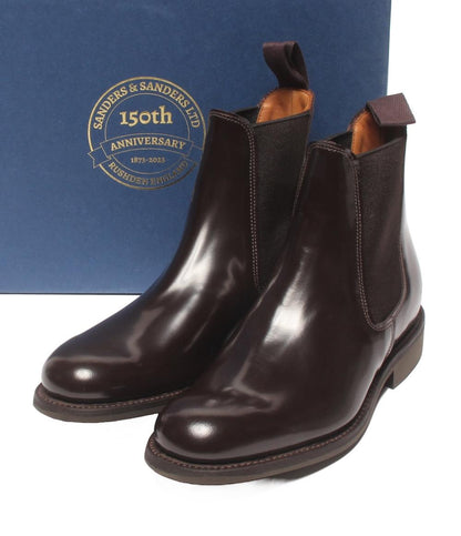 美品 SANDERS ショートブーツ サイドゴア FEMALE CHELSEA BOOT 1829TD レディース SIZE 3 (22cm) サンダース