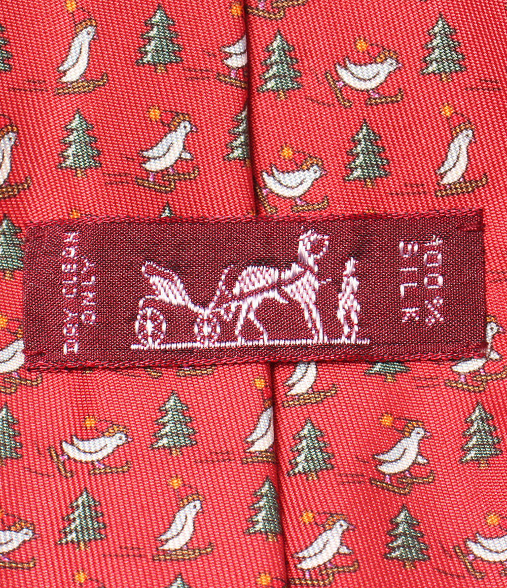 美品 HERMES ネクタイ シルク100% メンズ エルメス