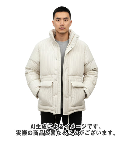 AURALEE TEKLA ダウンジャケット Snow Stripes タグ付き トラッド＆ベーシック STRIPE DOWN JACKET A24AB02AT メンズ SIZE 4 (M) オーラリー テクラ