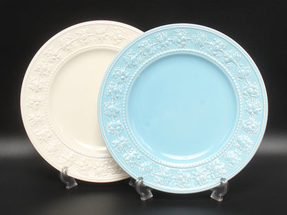 美品 WEDGWOOD プレート 大皿 2点セット 27cm フェスティビティ アイボリー ブルー ウエッジウッド