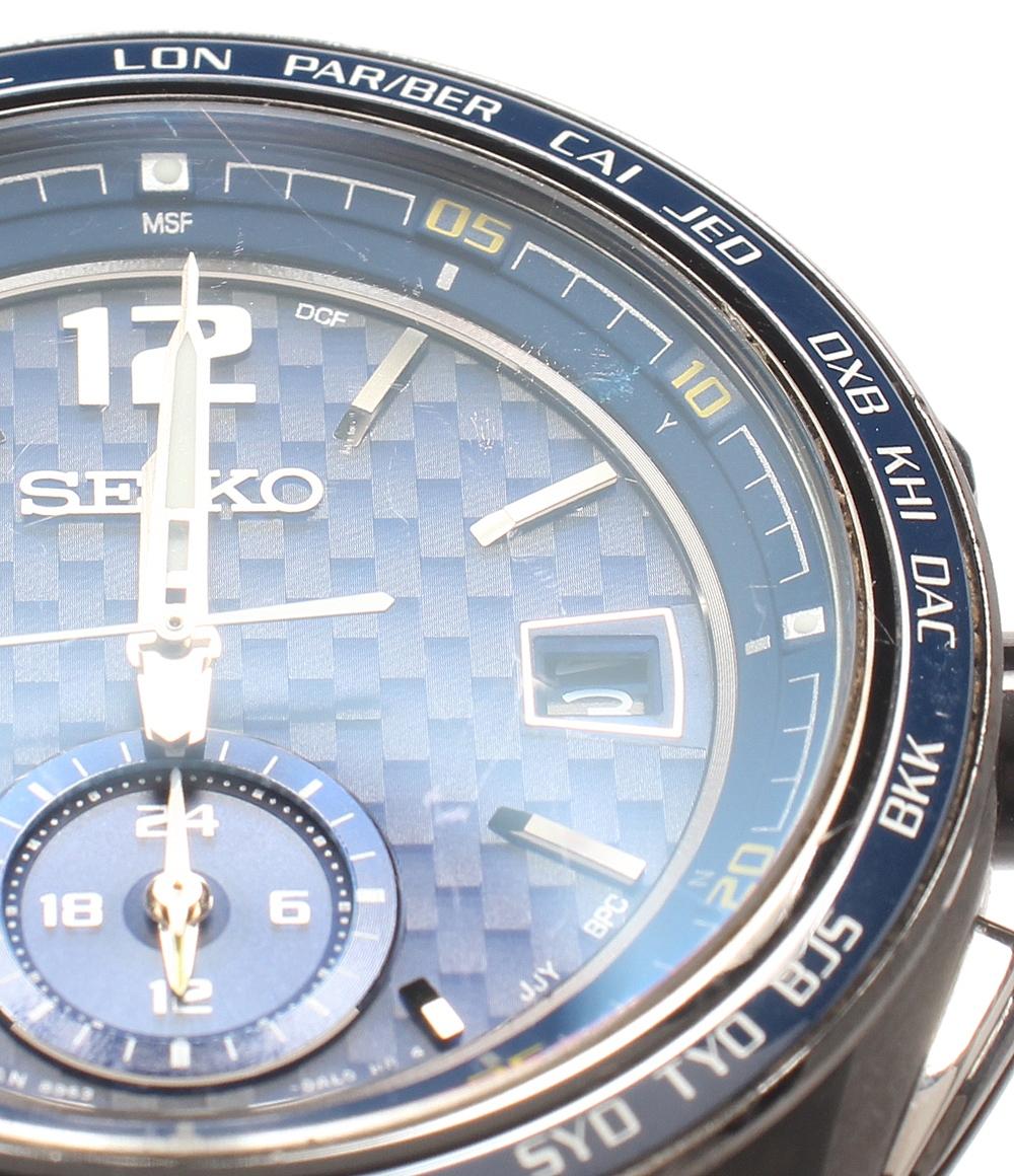 SEIKO 腕時計 ブライツ Brightz ソーラー ブルー 8B63-0AS0 メンズ