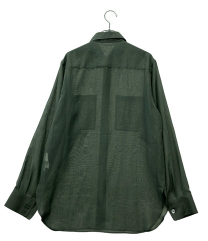 美品 AURALEE 長袖シャツ シースルー メンズ SIZE 1 (M) オーラリー