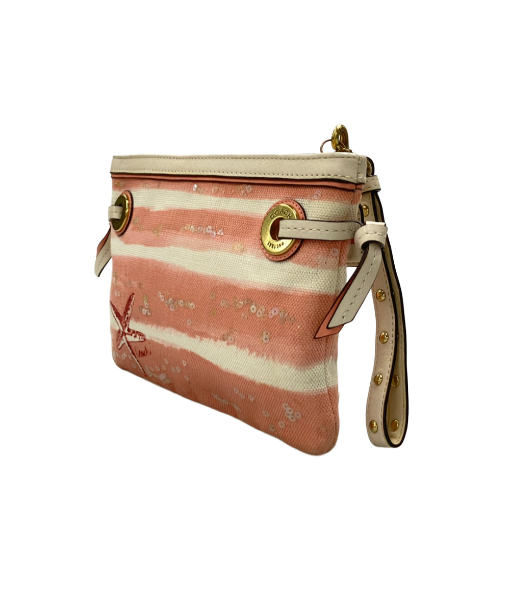 COACH クラッチバッグ 貝殻柄 レディース コーチ