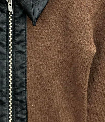 ダーリッチ 長袖ニットワンピース ハーフジップ ロゴレザー レディース SIZE F (M) Darich