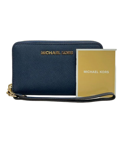 MICHAEL KORS ラウンドファスナー長財布 スマホケース レザー 32H4GTVE9L レディース マイケルコース
