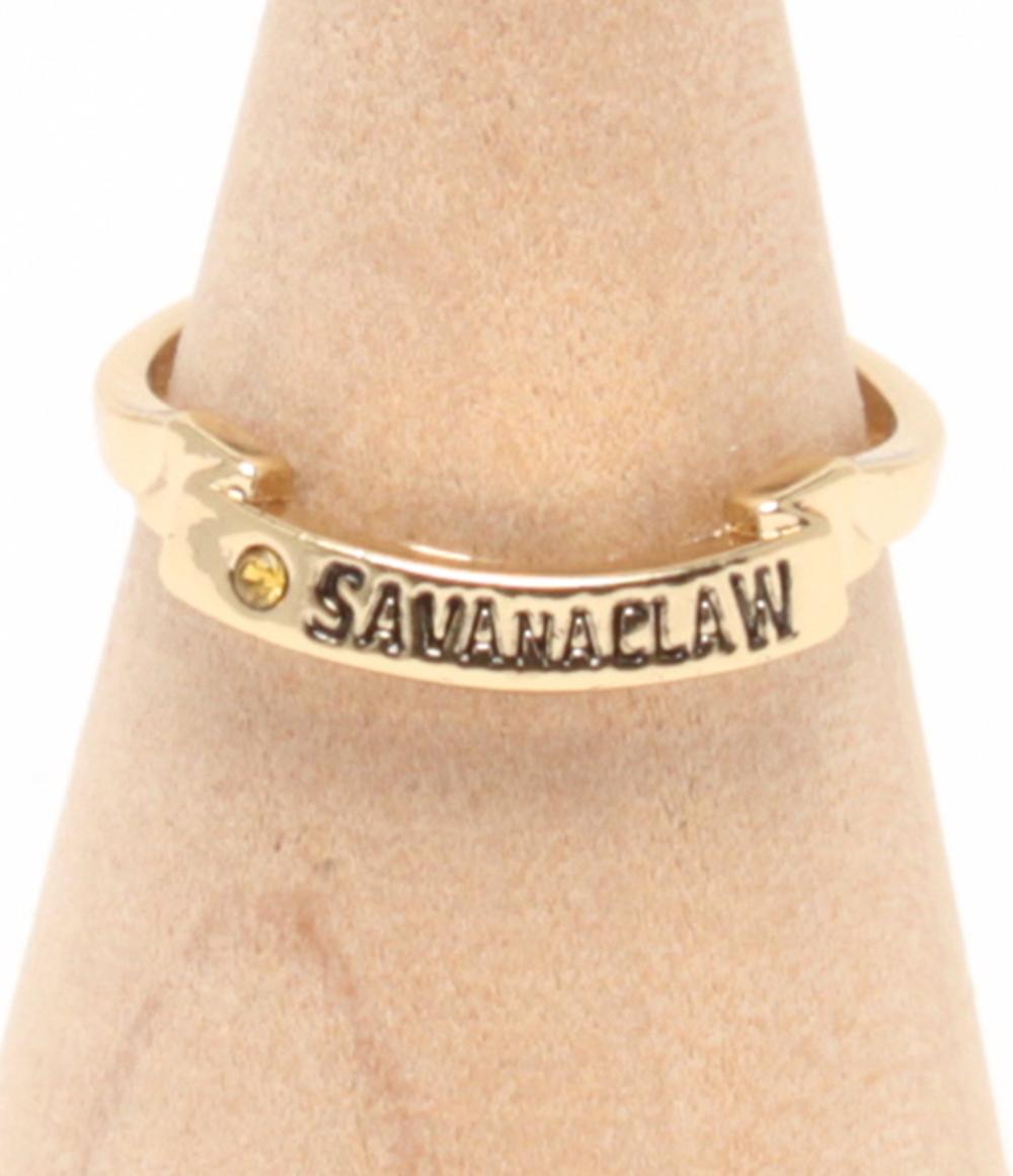 美品 Disney リング 指輪 ツイステッド ワンダーランド 2連リング サバナクロー寮 レディース SIZE フリー ディズニー