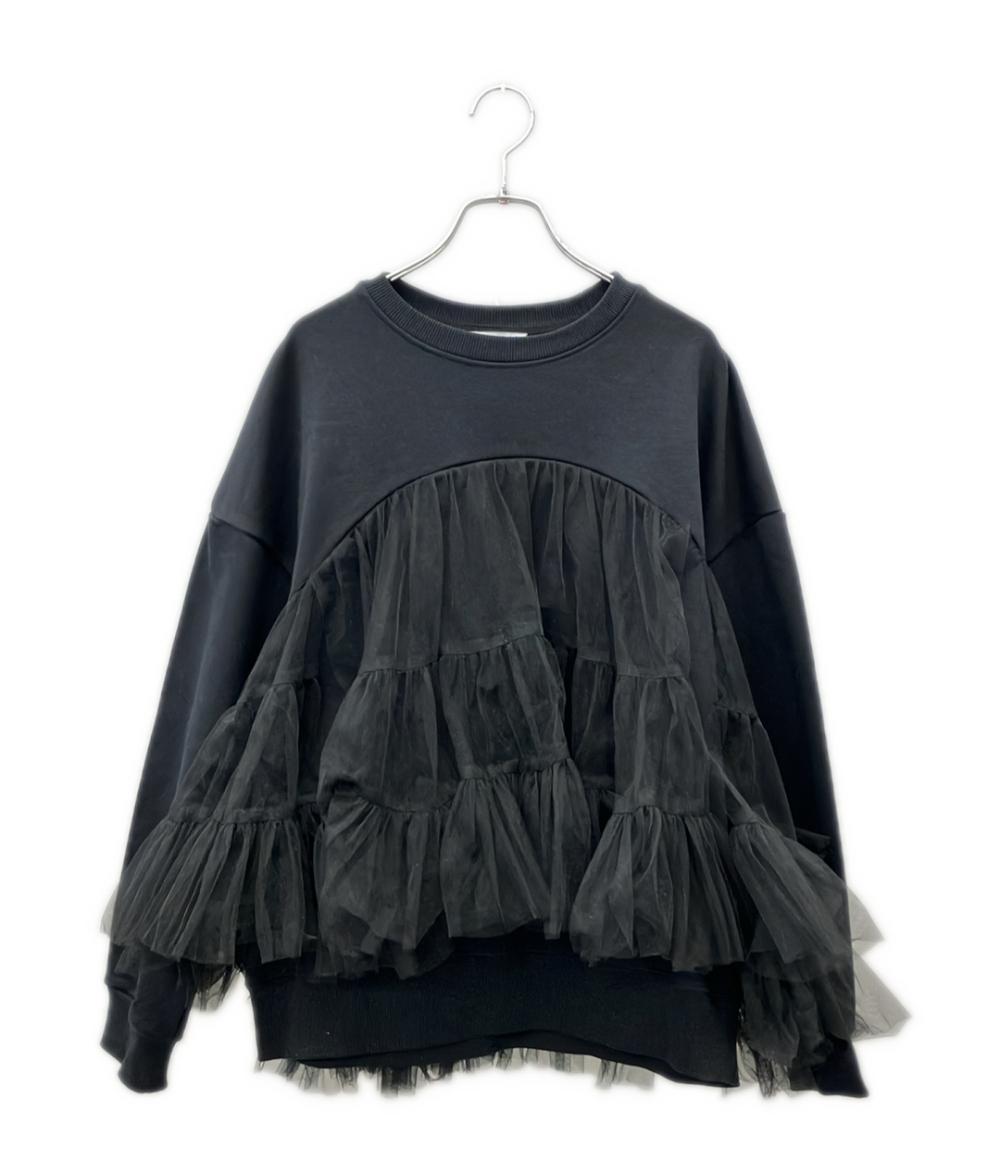 VIVIANO 長袖 チュールリイヤード スウェット レディース SIZE F (M) ヴィヴィアーノ