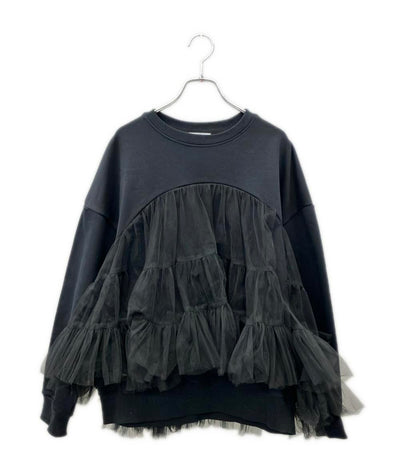 VIVIANO 長袖 チュールリイヤード スウェット レディース SIZE F (M) ヴィヴィアーノ