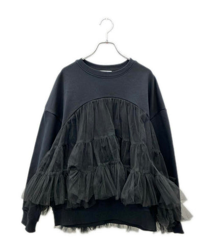 VIVIANO 長袖 チュールリイヤード スウェット レディース SIZE F (M) ヴィヴィアーノ