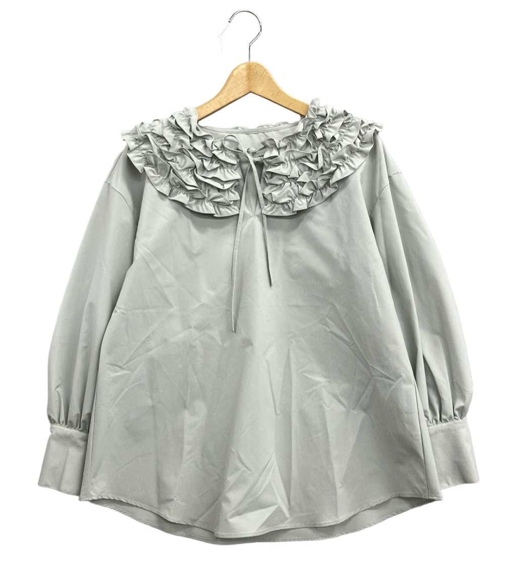 美品 ロミール 長袖ブラウス フリル レディース SIZE F (M) romile