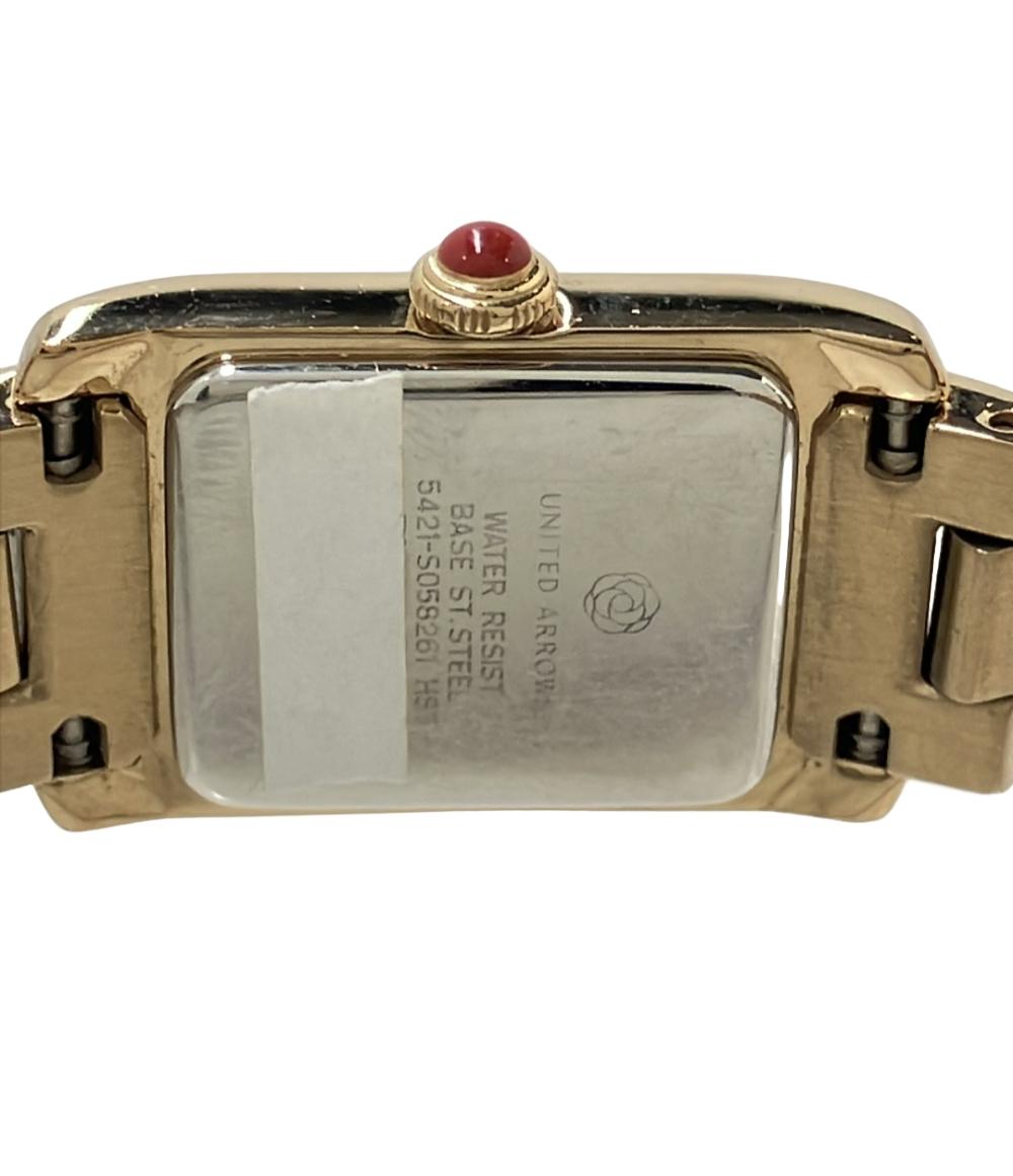 UNITED ARROWS 腕時計 クオーツ イエロー 5421-S058261 レディース ユナイテッドアローズ