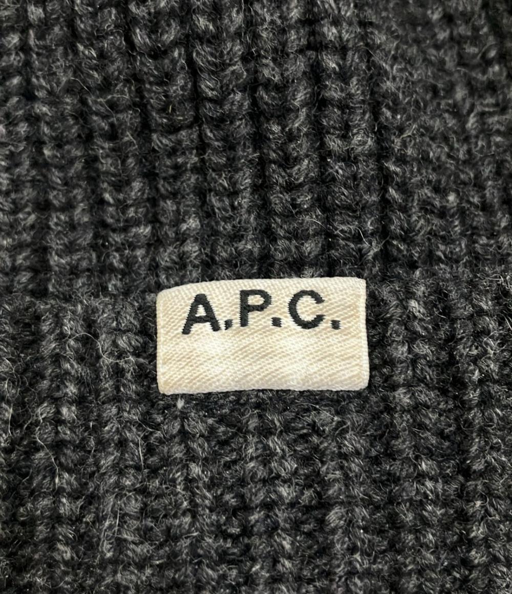 訳あり アーペーセー ニット帽 メンズ A.P.C.