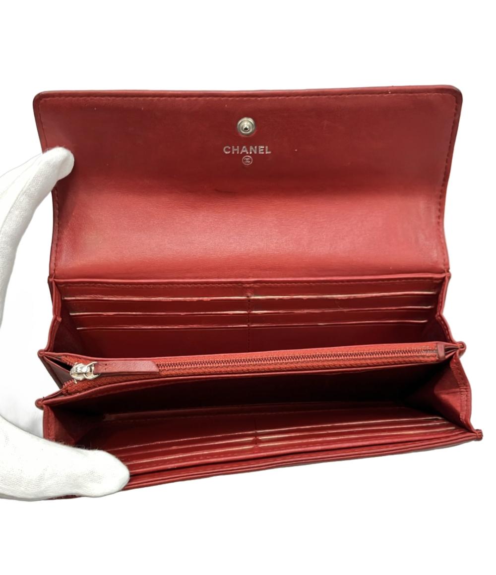 CHANEL シャネル　正規品　エナメル　財布　カメリア　極美品　SALE CAMELIA CHANEL シャネル カメリア長財布 キャビアスキン