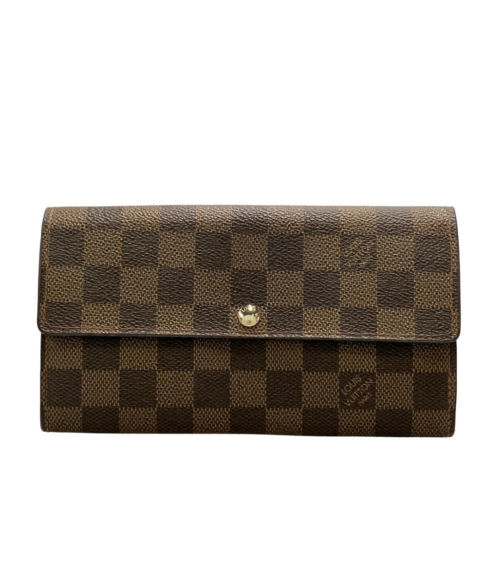 LOUIS VUITTON 長財布 ポルトフォイユ サラ ダミエ エベヌ N61734 メンズ レディース ルイ・ヴィトン