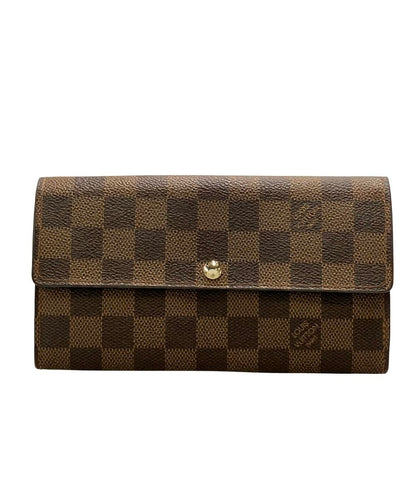 LOUIS VUITTON 長財布 ポルトフォイユ サラ ダミエ エベヌ N61734 メンズ レディース ルイ・ヴィトン