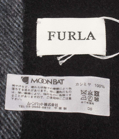 美品 Furla マフラー カシミヤ100% チェック柄 レディース フルラ