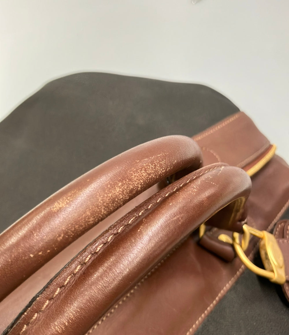 Dunhill ボストンバッグ ショルダーバッグ 2WAY 斜め掛け PVC レザー メンズ ダンヒル
