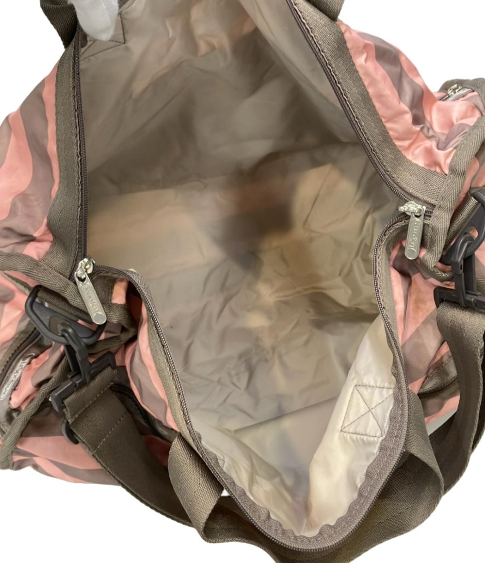 美品 LeSportsac 2way ボストンバッグ ショルダーバッグ 斜め掛け 肩掛け レディース レスポートサック